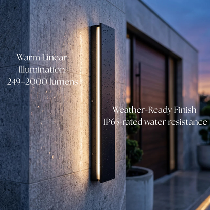 Modern Linear Outdoor Wall Light