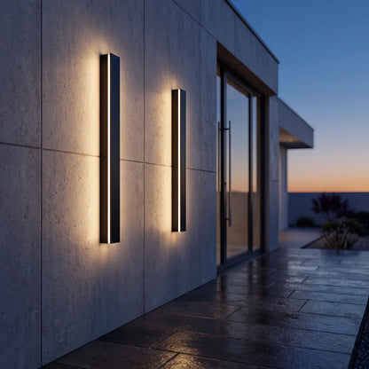 Modern Linear Outdoor Wall Light