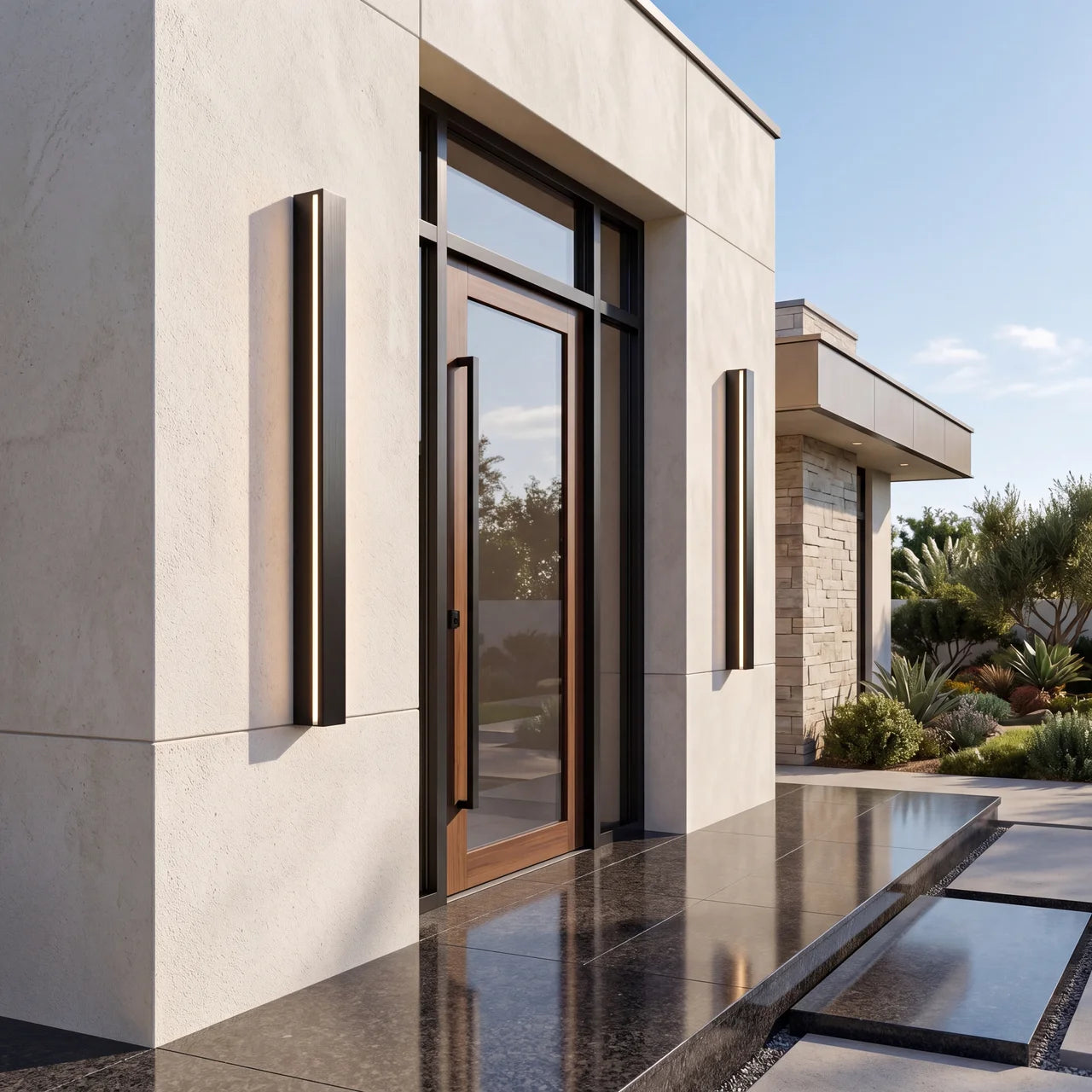Modern Linear Outdoor Wall Light